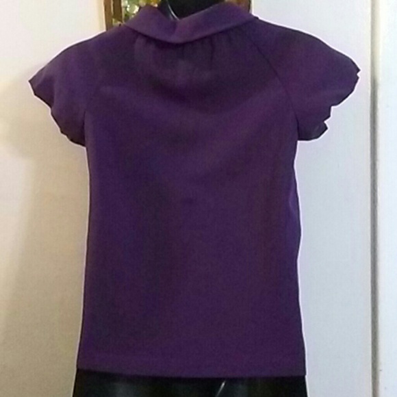 Apostrophe Stretch Plum Top - Picture 4 of 6